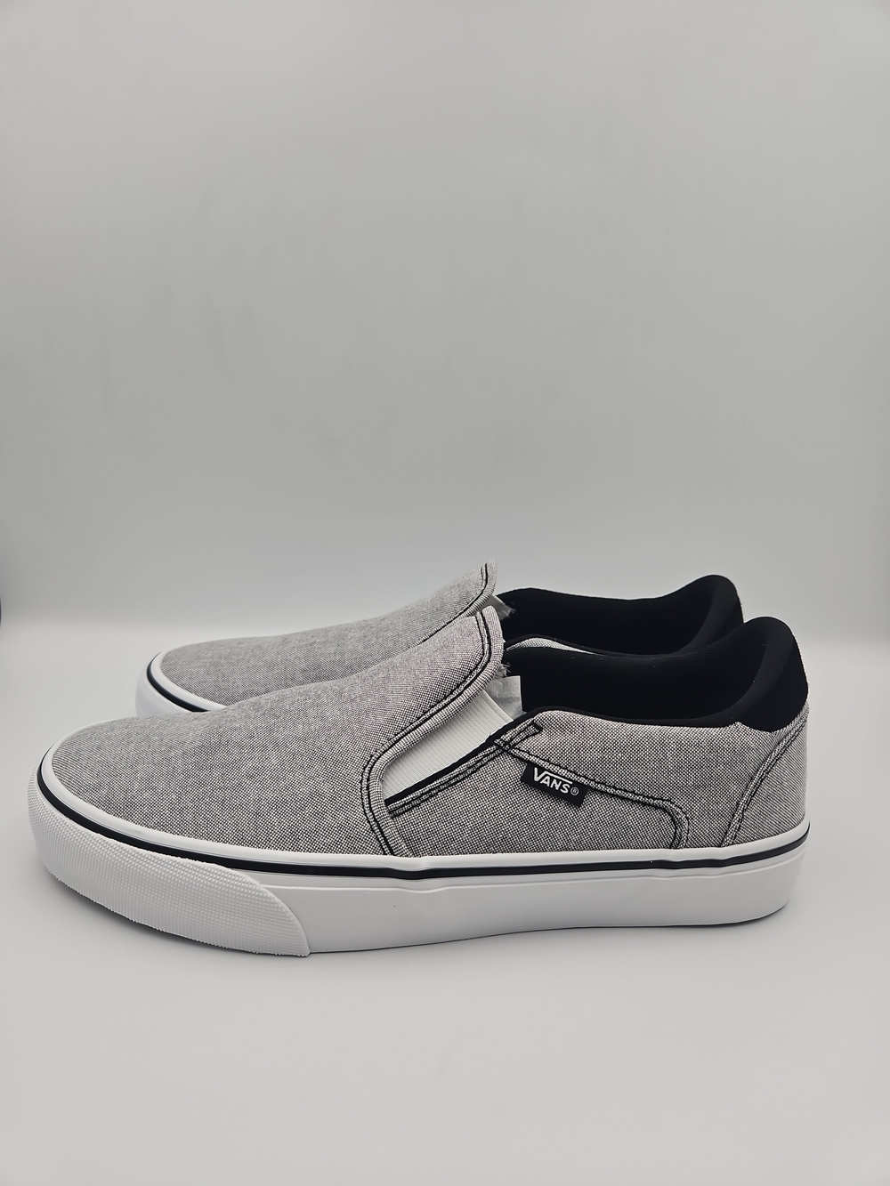 Vans Slip-On Canvas Sneakers in Grey for Men